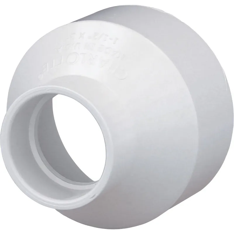 Charlotte Pipe PVC001020800HA 3 In. Hub x 1-1/2 In. Hub Schedule 40 DWV Reducing PVC Coupling