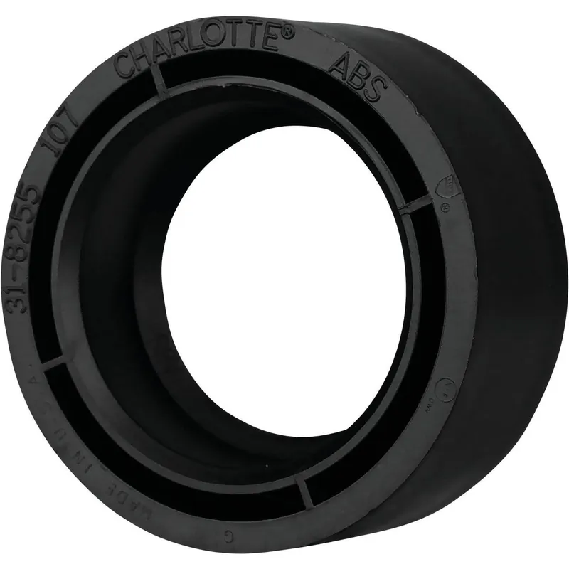 Charlotte Pipe ABS001071200HA 3 In. Spigot x 2 In. Hub Reducing ABS Bushing
