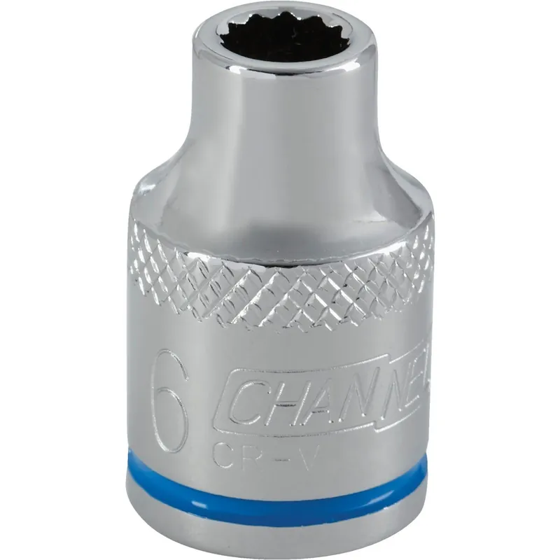Channellock 302695 3/8 In. Drive 6 mm 12-Point Shallow Metric Socket