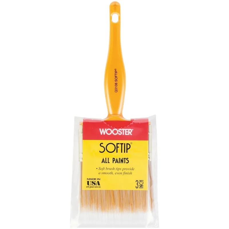 Wooster Brush Q3108-3 Wooster Softip 3 In. Flat Wall Paint Brush