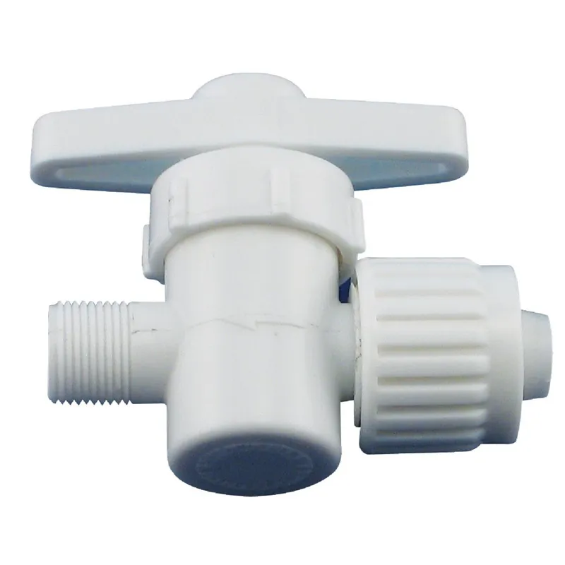 Flair-it 16892 1/2 In. P x 3/8 In. Compression Plastic White Straight Valve