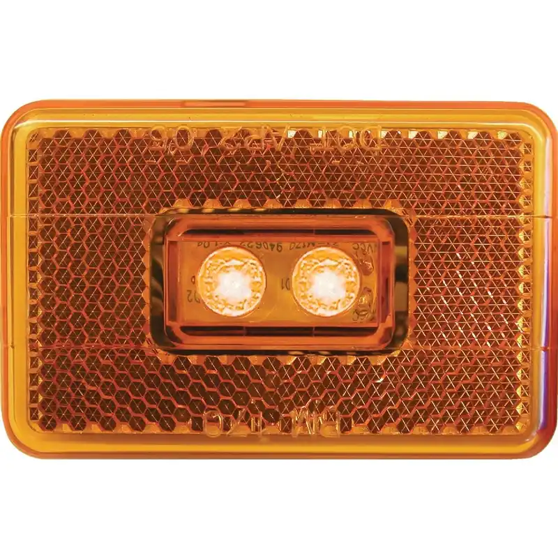 Peterson V170A Rectangle Amber Clearance Light