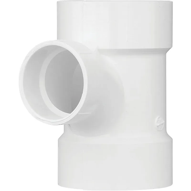 Charlotte Pipe PVC004011400HA Reducing Sanitary PVC Tee 3 In. x 2 In.