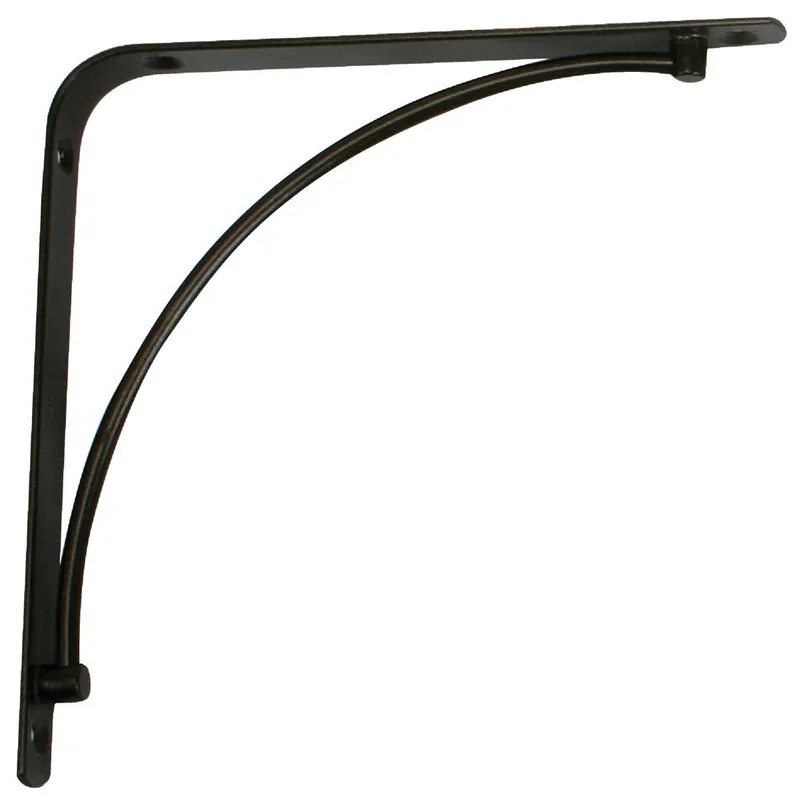 Knape & Vogt 200MBLK6 Knape & Vogt 200 Series Manchester 6 In. Black Steel Shelf Bracket