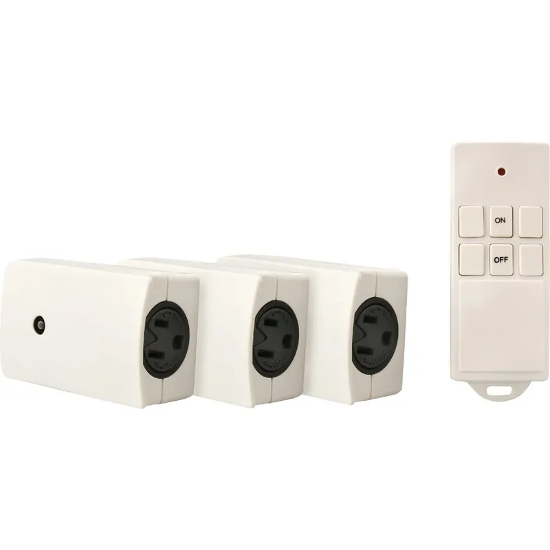Woods 13569WD 66 Ft. Range 12V 1625W Resistive/1000W Tungsten Remote Wireless Switch