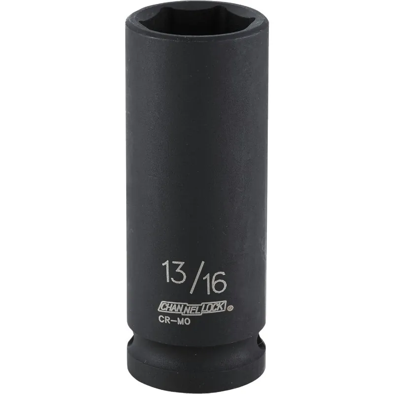 Channellock 313327 1/2 In. Drive 13/16 In. 6-Point Deep Standard Impact Socket