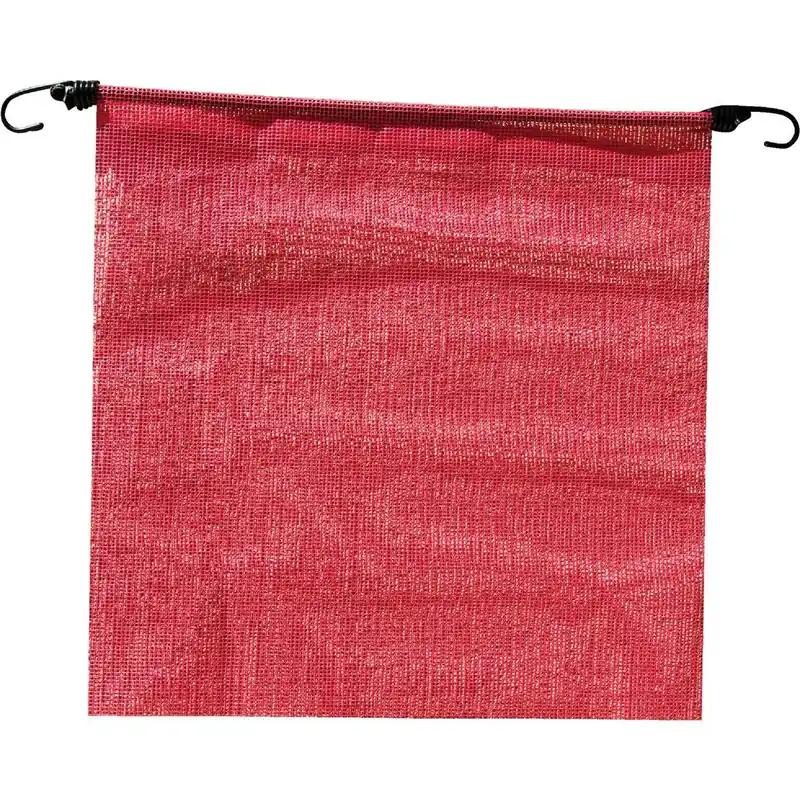 Erickson 05307 18 In. x 18 In. Fluorescent Red Polyester Mesh Caution Flag