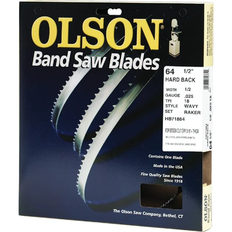 Olson Saw HB71864DB Wavy Hard Back Metal Cutting Band Saw Blade