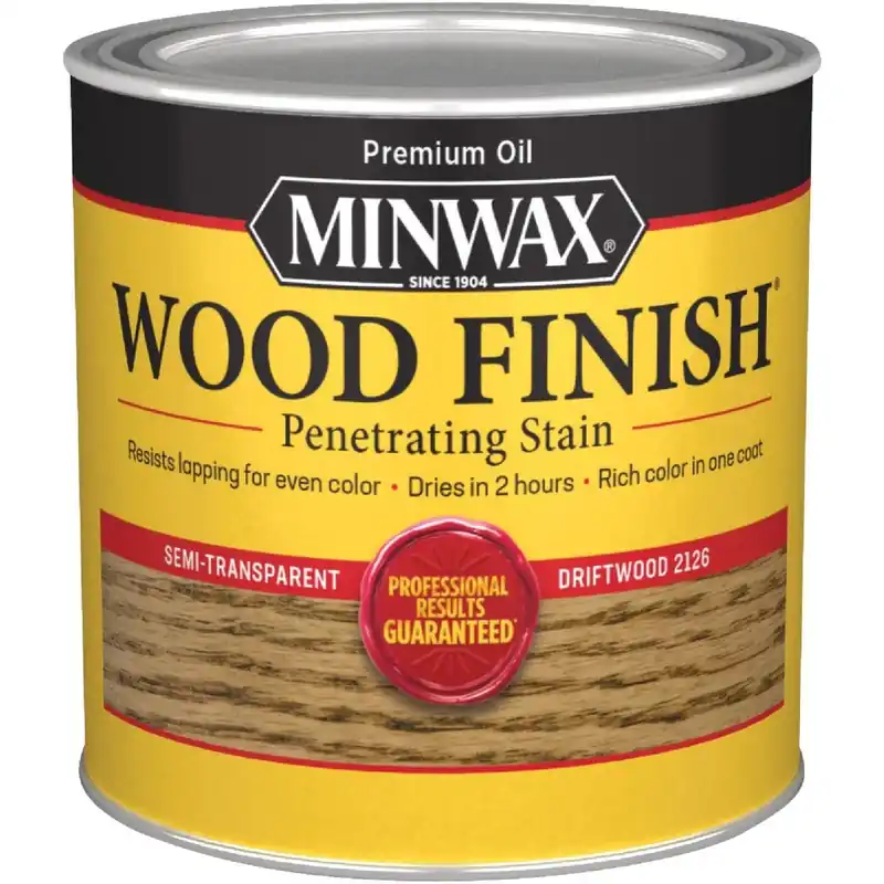Minwax 221264444 Wood Finish Penetrating Stain Driftwood 1/2 Pt.