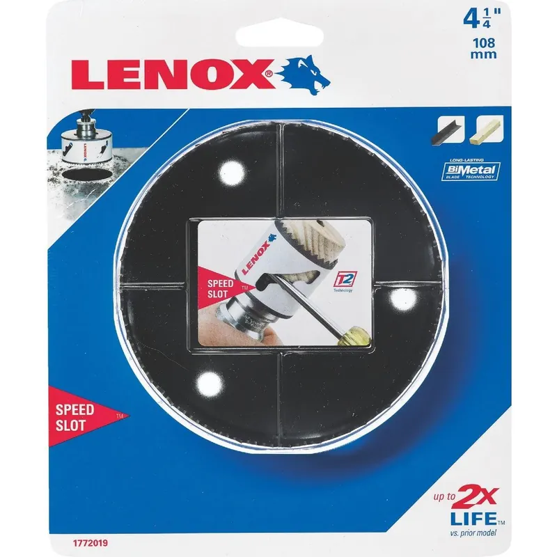 Lenox 2059710 Speed Slot 4-1/4 In. Bi-Metal Hole Saw