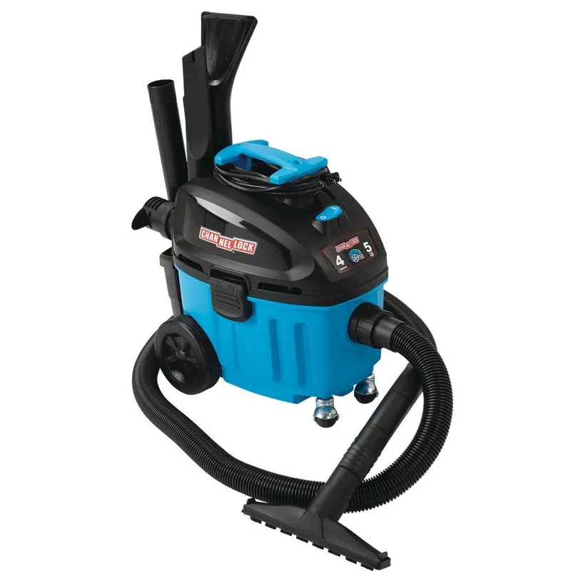 Channellock VE410P.CL 4 Gal 5.0-Peak HP Contractor Wet/Dry Vacuum