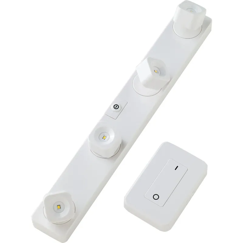 Light It 30036-308 FastTrack White LED Remote Control Battery Operated Light Set
