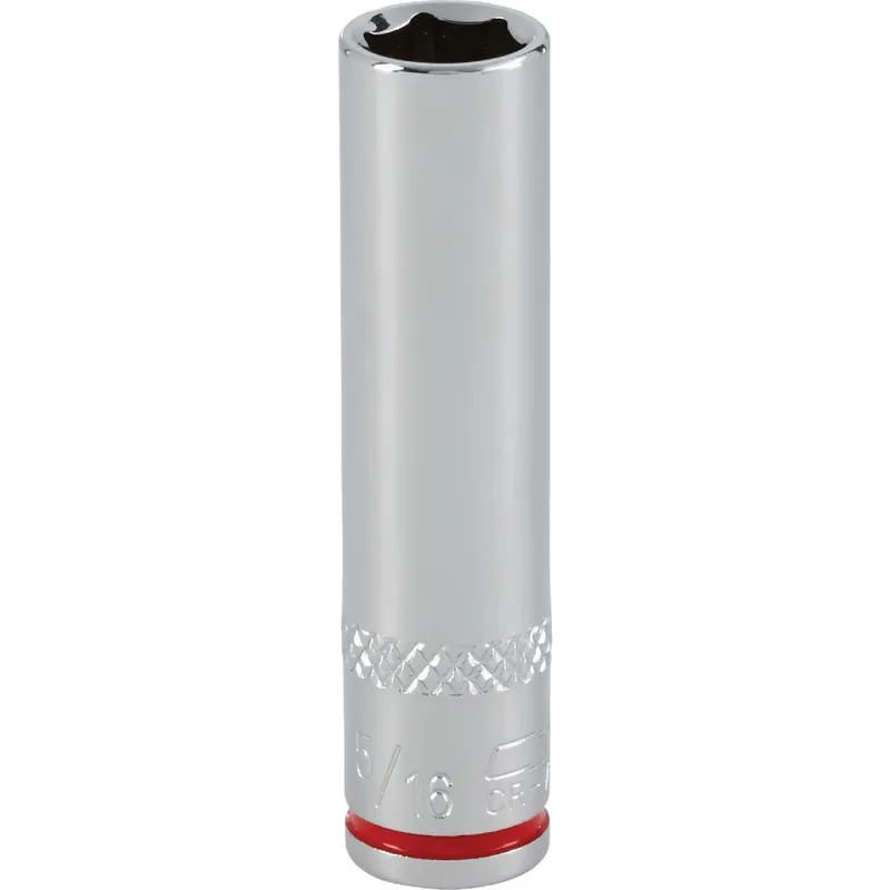 Channellock 397997 1/4 In. Drive 5/16 In. 6-Point Deep Standard Socket