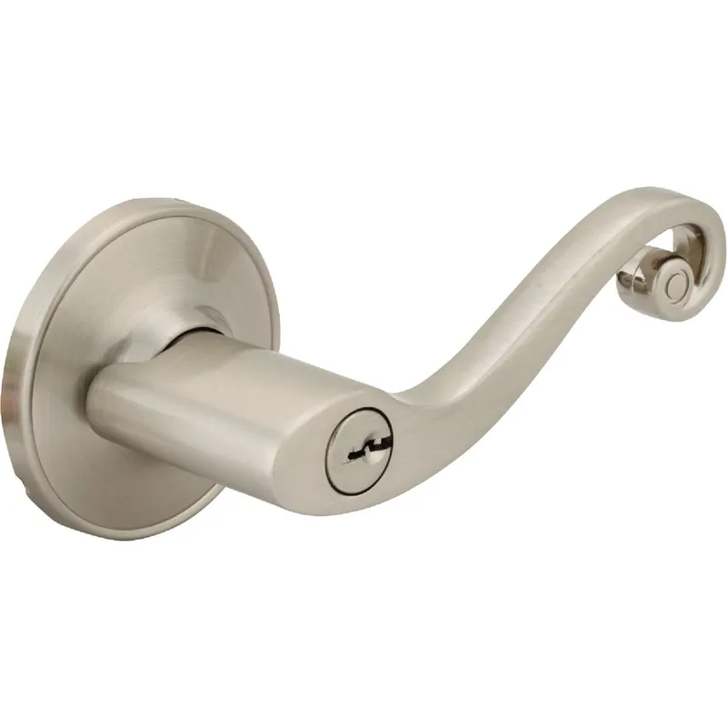 Steel Pro L6X200B Brushed Nickel Scroll Entry Door Lever