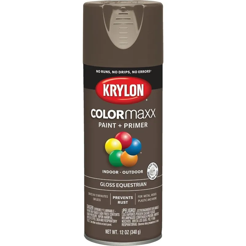 Krylon K05518007 ColorMaxx Gloss Spray Paint 12 Oz Equestrian