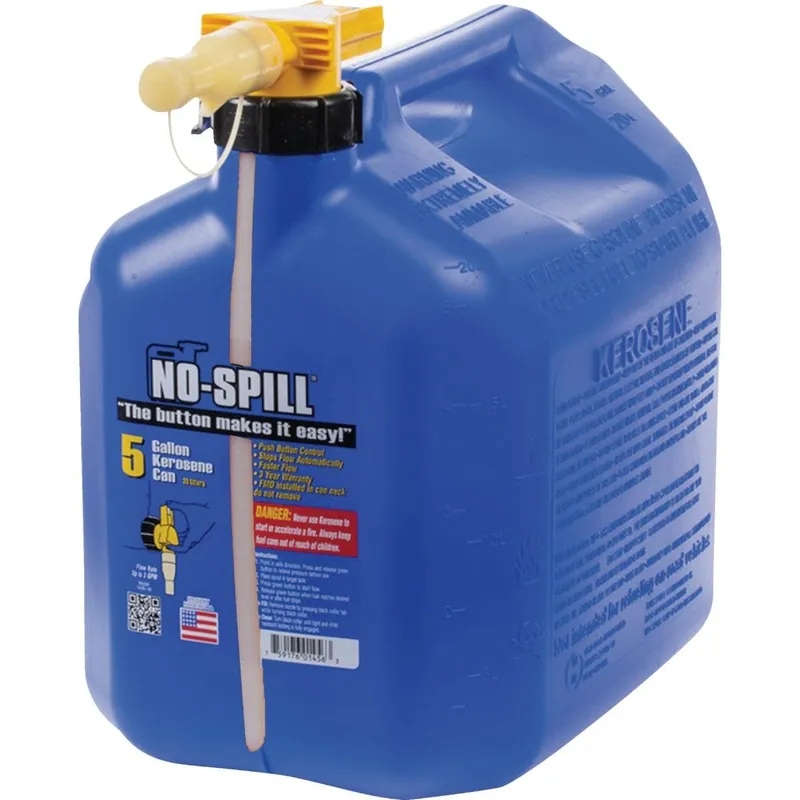 No-Spill 1466 ViewStripe 5 Gal. Plastic Kerosene Fuel Can
