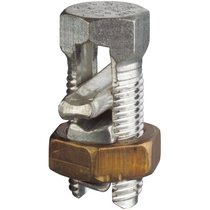 ABB E6HPS25 Blackburn 6 Sol. to 12 Sol. Tin Plated Copper Alloy Split Bolt Connector