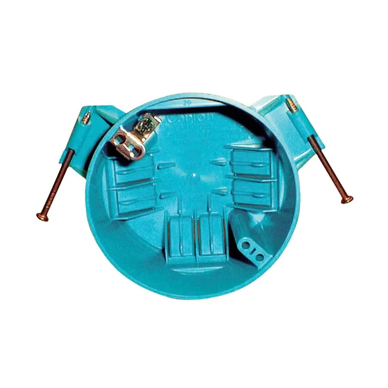 ABB B520PRUPC Carlon 50 Lb. Rating Nail On PVC Molded Ceiling Box with Grounding Lug