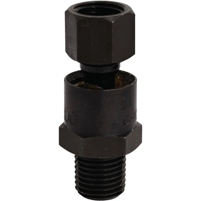 Milton S-659 Full Swivel 1/4 In. MPT x 1/4 In. FPT Steel Black Oxide Plug