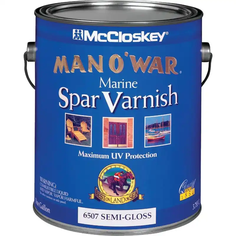 McCloskey 080.0006507.007 Man O'War VOC Semi-Gloss Spar Interior & Exterior Varnish Gallon