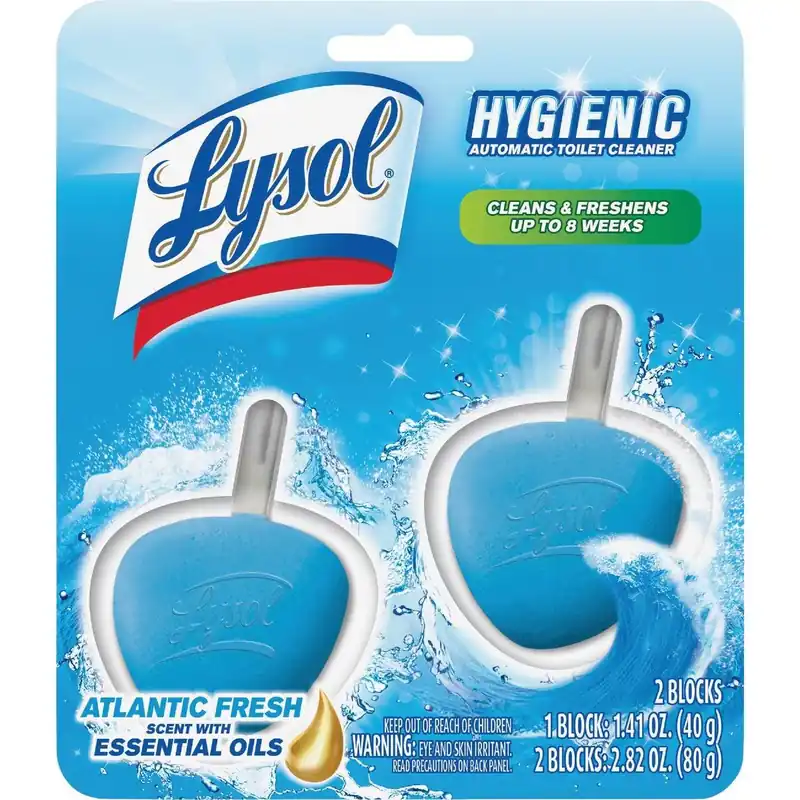 Lysol 83721 Atlantic Fresh Scent Complete Clean Automatic Toilet Bowl Cleaner (2-Pack) Replacement MPN