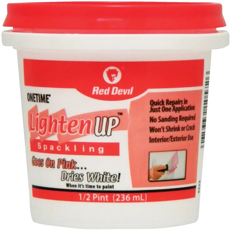Red Devil 0572 Onetime 1/2 Pt. Lightweight Latex Lighten Up Spackling