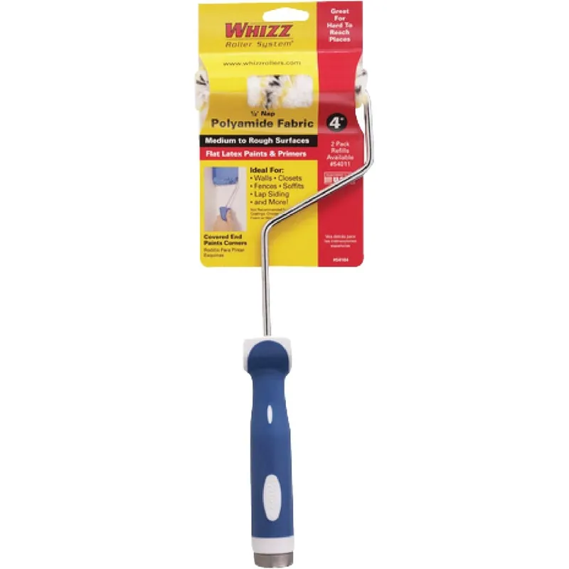Whizz 54164 4 In. x 1/2 In. Medium To Rough Paint Roller Cover & Frame