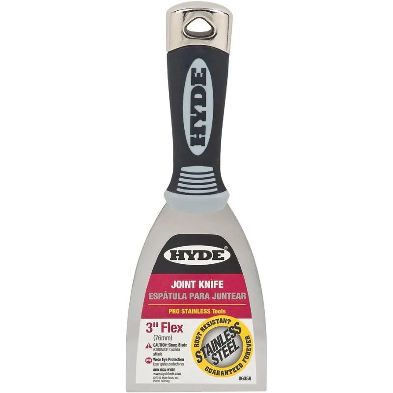 Hyde 06358 Pro Stainless 3 In. Flex Putty Knife