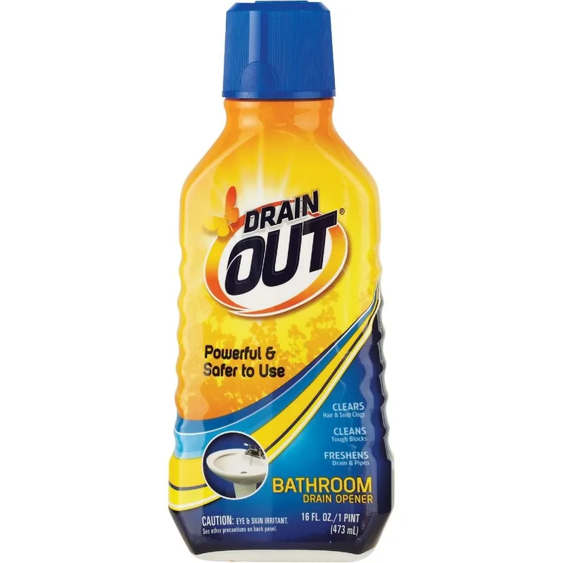 Drain Out DOB06N Liquid Bathroom Drain Opener 16 Oz