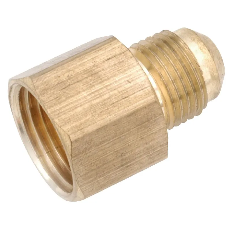 Anderson Metals 754046-0804 Brass Low Lead Female Flare Connector 1/2 In. x 1/4 In.