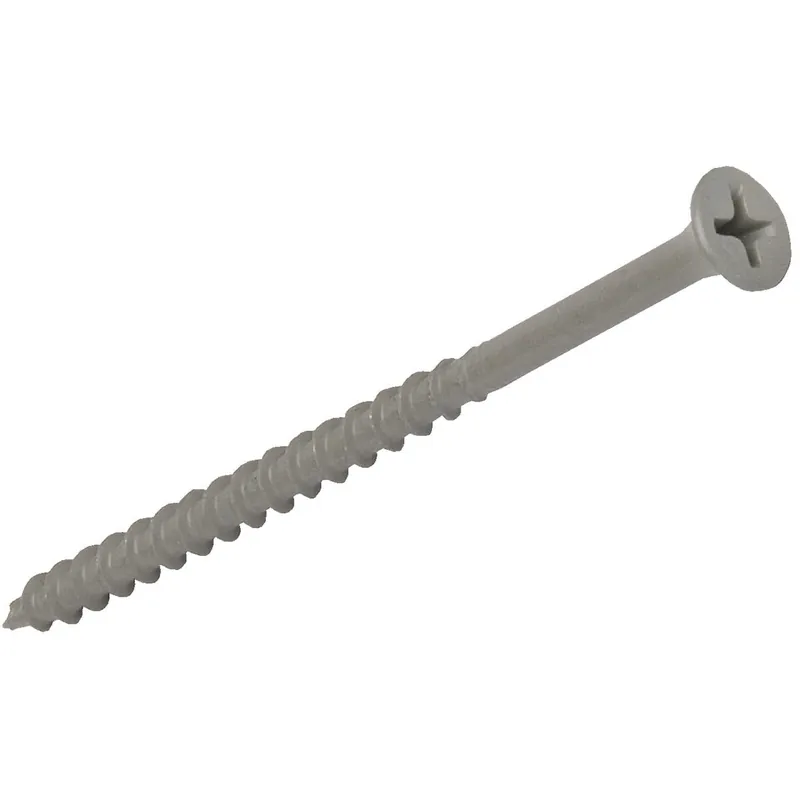 Grip-Rite PTN21225B PrimeGuard Standard #8 x 2-1/2 In. Phillips Gray Wood Deck Screw (1825 Ct. Pail)
