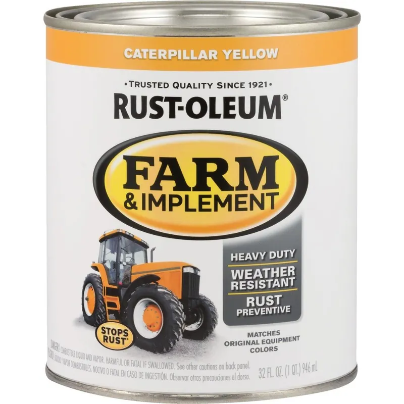 Rust-Oleum 280163 Caterpillar Yellow Gloss Farm & Implement Enamel