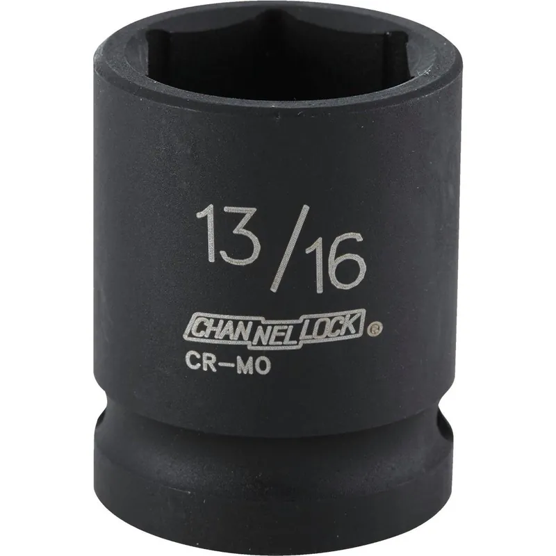 Channellock 313211 1/2 In. Drive 13/16 In. 6-Point Shallow Standard Impact Socket