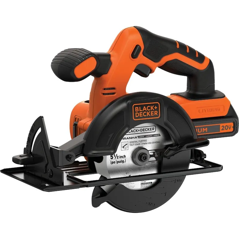 Black & Decker BDCCS20C 20 Volt MAX Lithium-Ion 5-1/2 In. Cordless Circular Saw Kit