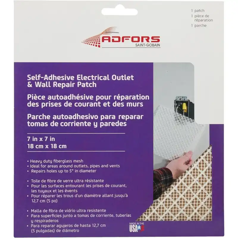 FibaTape FDW6503-U Electrical Outlet Self-Adhesive Drywall Patch