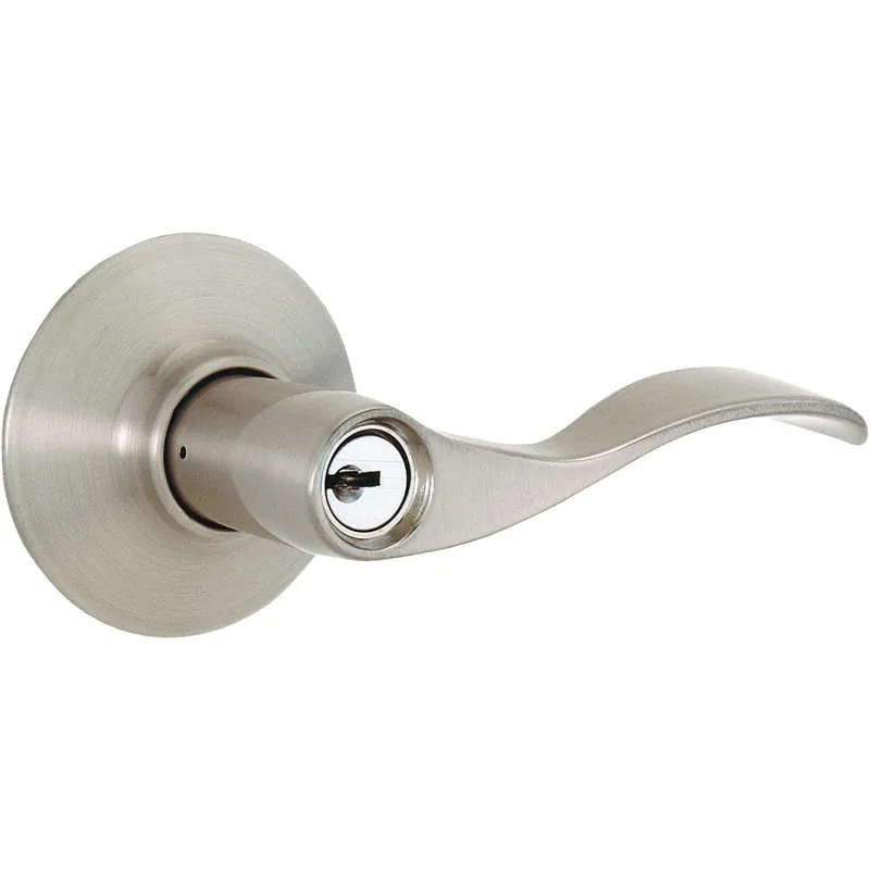 Schlage F51AACC619 Satin Nickel Accent Entry Door Lever
