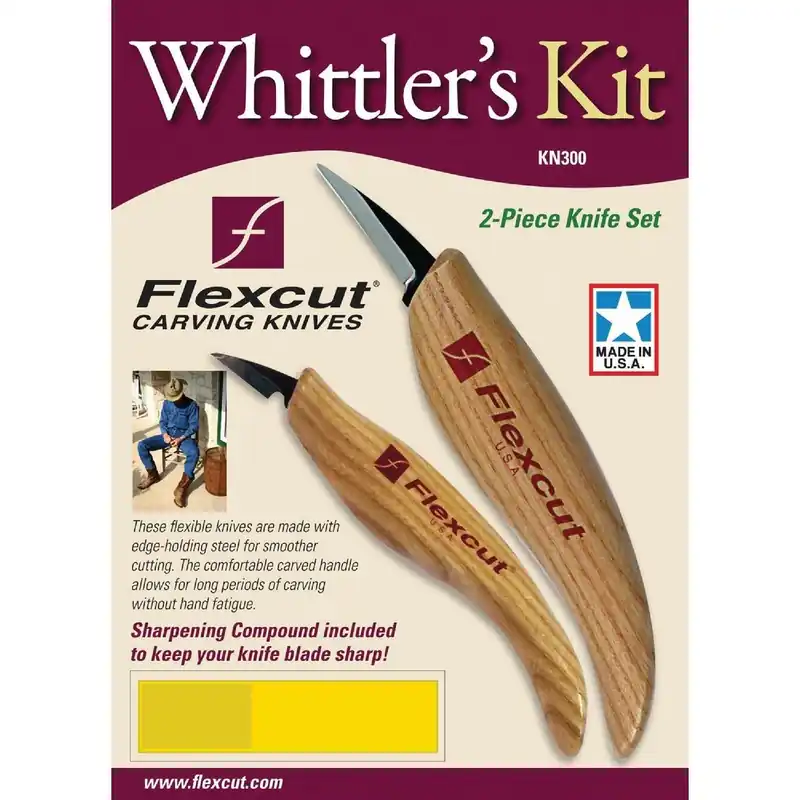 Flex Cut KN300 Whittler's Wood Chisel Set 2-Piece