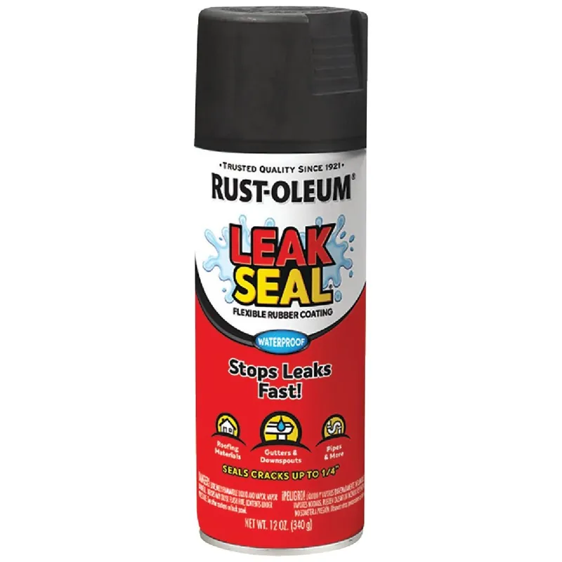 Rust-Oleum 265494 LeakSeal 12 Oz Flexible Rubber Coating Black