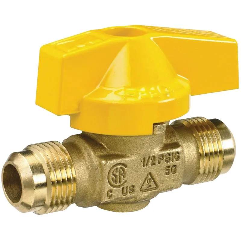 ProLine 116-502 3/8 Flare x 3/8 In. Flare Brass Gas Ball Valve