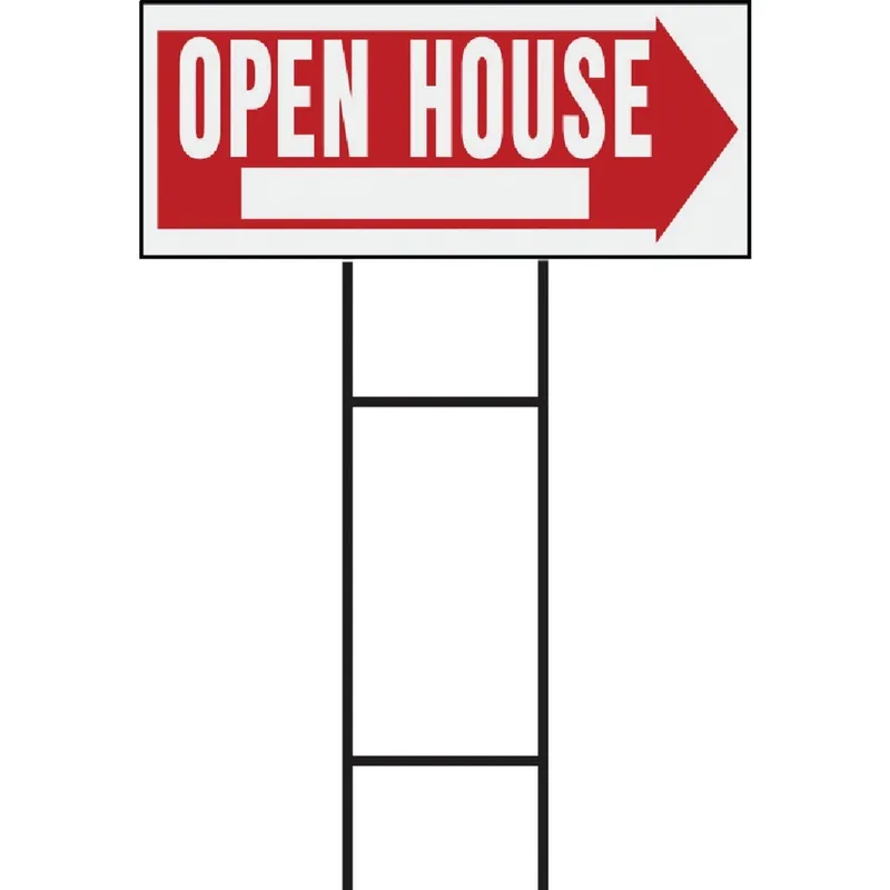 Hy-Ko RS-803 Corrugated Plastic Sign Open House