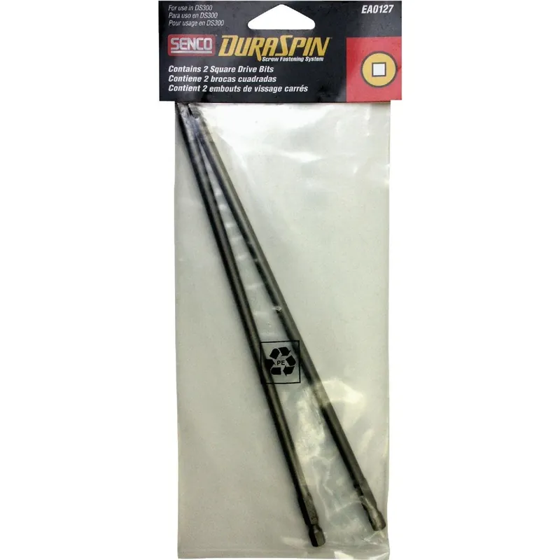 Senco EA0127 DuraSpin #2 Square Replacement Power Screwdriver Bit (2-Pack)