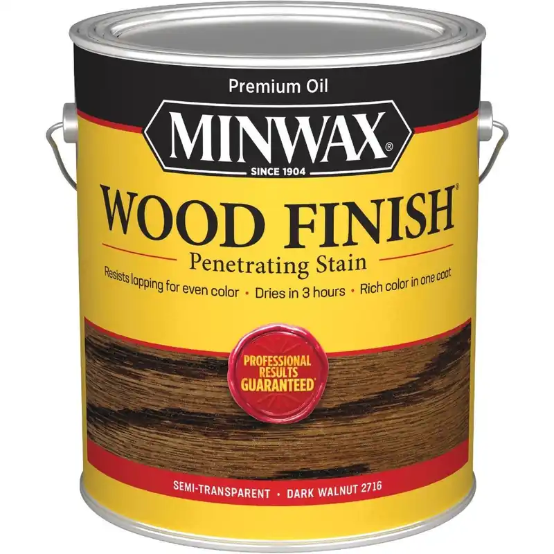 Minwax 710810000 Wood Finish VOC Penetrating Stain Dark Walnut 1 Gal.