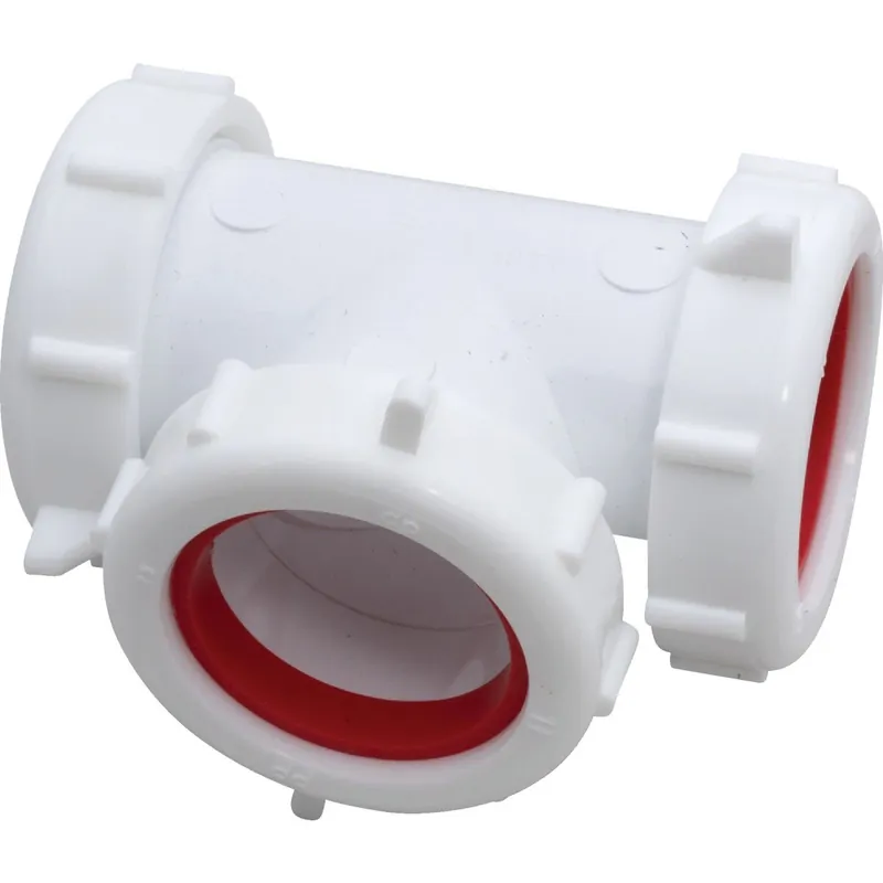 Keeney 48WK 1-1/2 In. White Plastic Tee