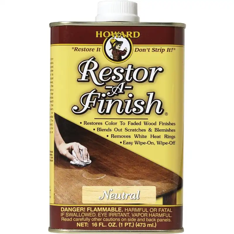 Howard RF1016 Restor-A-Finish 16 Oz. Neutral Wood Finish Restorer