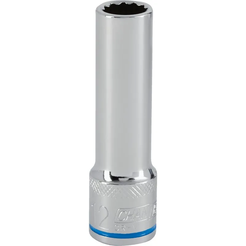Channellock 302849 1/2 In. Drive 12 mm 12-Point Deep Metric Socket