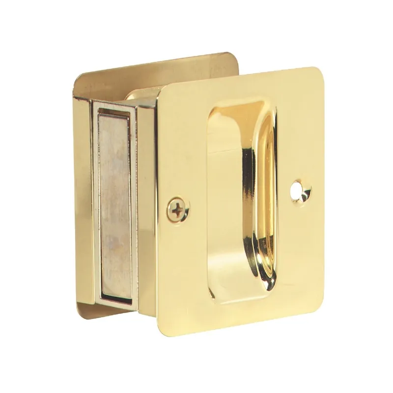 Schlage SC990B-605 Passage Polished Brass Pocket Door Pull