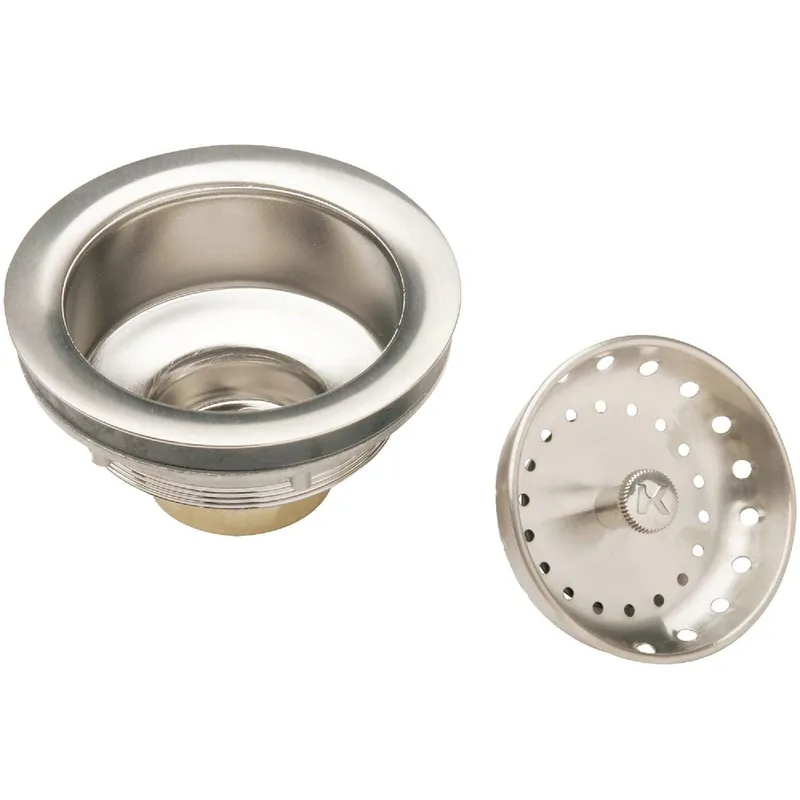 Keeney 438976 Do it Basket Strainer Assembly Brushed Nickel