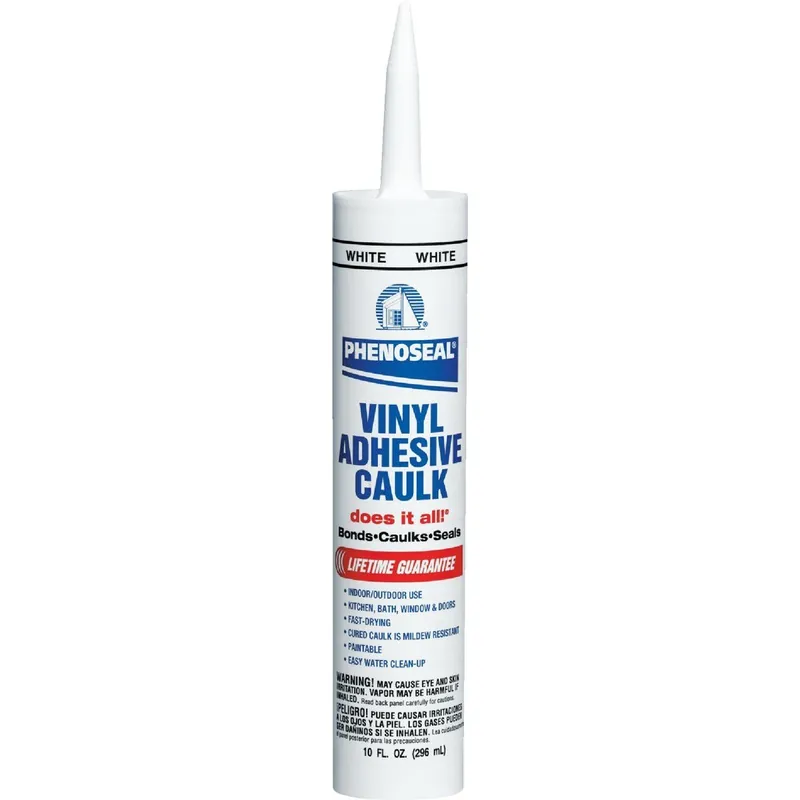 DAP 00005 Phenoseal 10 Oz. White Vinyl Adhesive Caulk