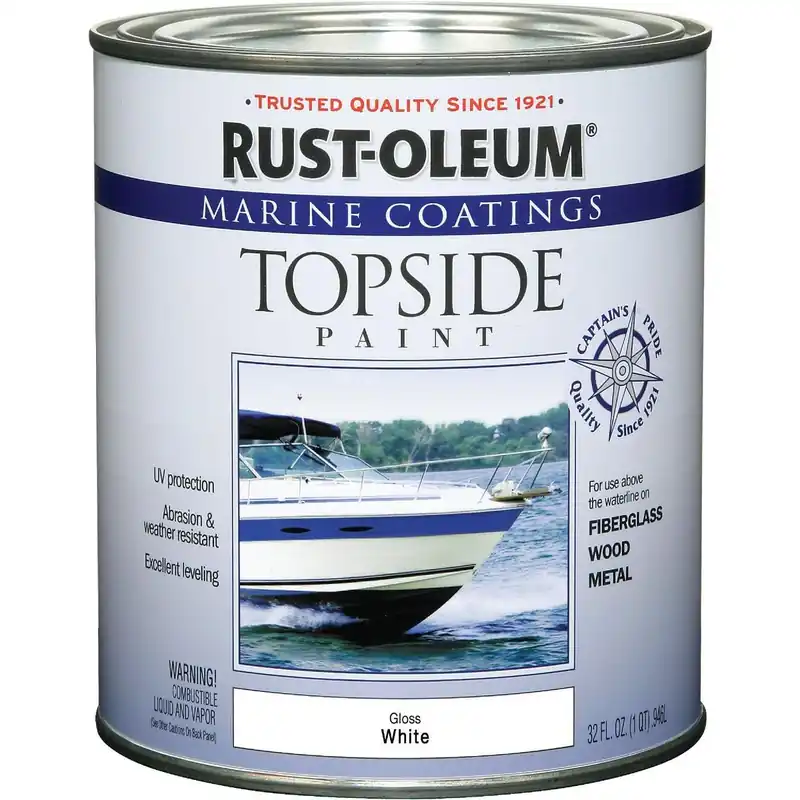 Rust-Oleum 206999 Gloss Marine Boat Topside Paint White 1 Qt. Replacement MPN