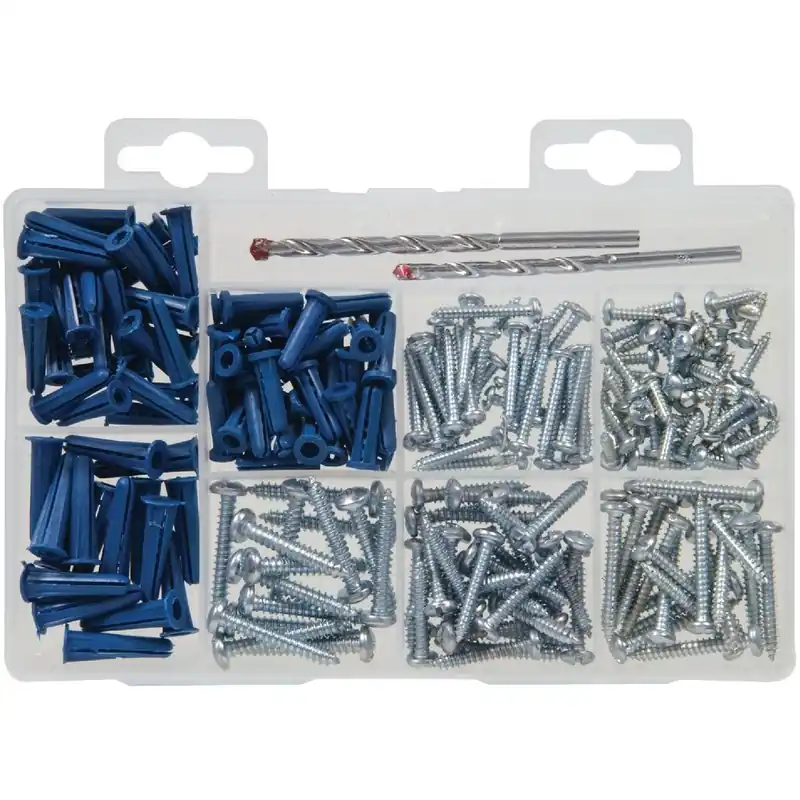 HILLMAN 130252 Fastener Center Screw and Anchor Fastener Assortment Kit
